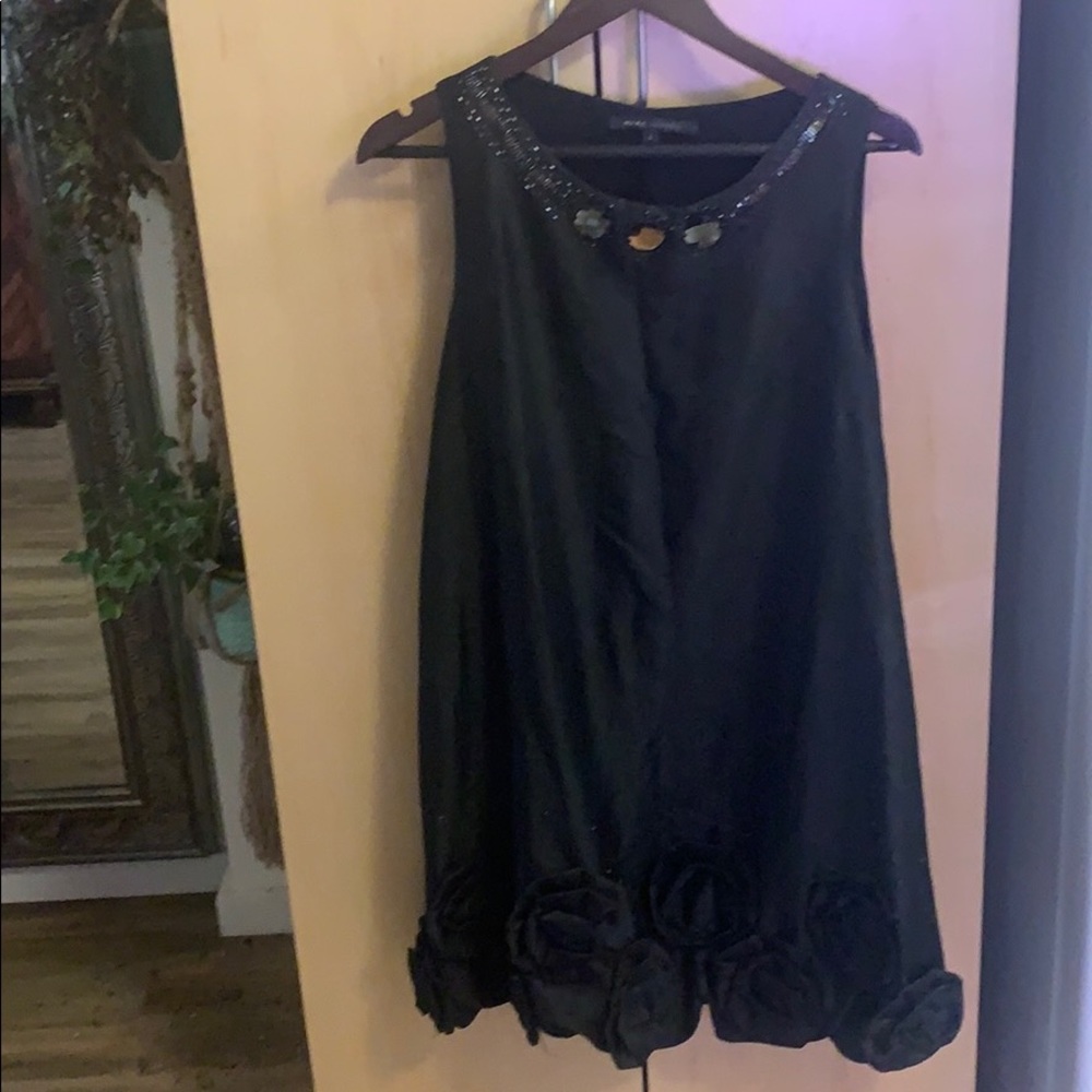 100% Silk Marc Jacob Rose Crystal Dress Large